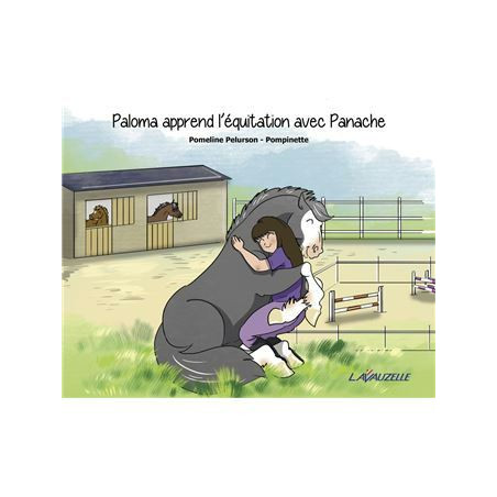 Paloma apprend l'équitation avec Panache