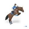 PAPO Cheval saut d'obstacle & cavalière