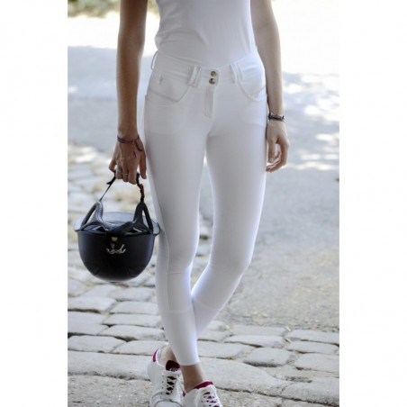 Pantalon d'équitation FUN blanc - Pénélope Leprévost