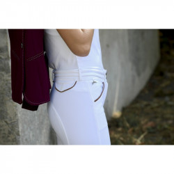 Pantalon d'équitation Point Sellier Adulte blanc - Pénélope Leprévost