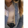 Blouson pénélope Lecciblock bleu artic