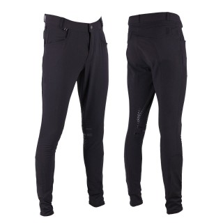 Pantalon d'équitation Luc Homme antidérapant noir