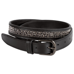 Ceinture cuir crystal drops