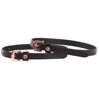 lanières d'éperons en cuir rosegold