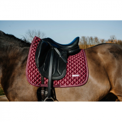 tapis de selle dressage nacre équithème