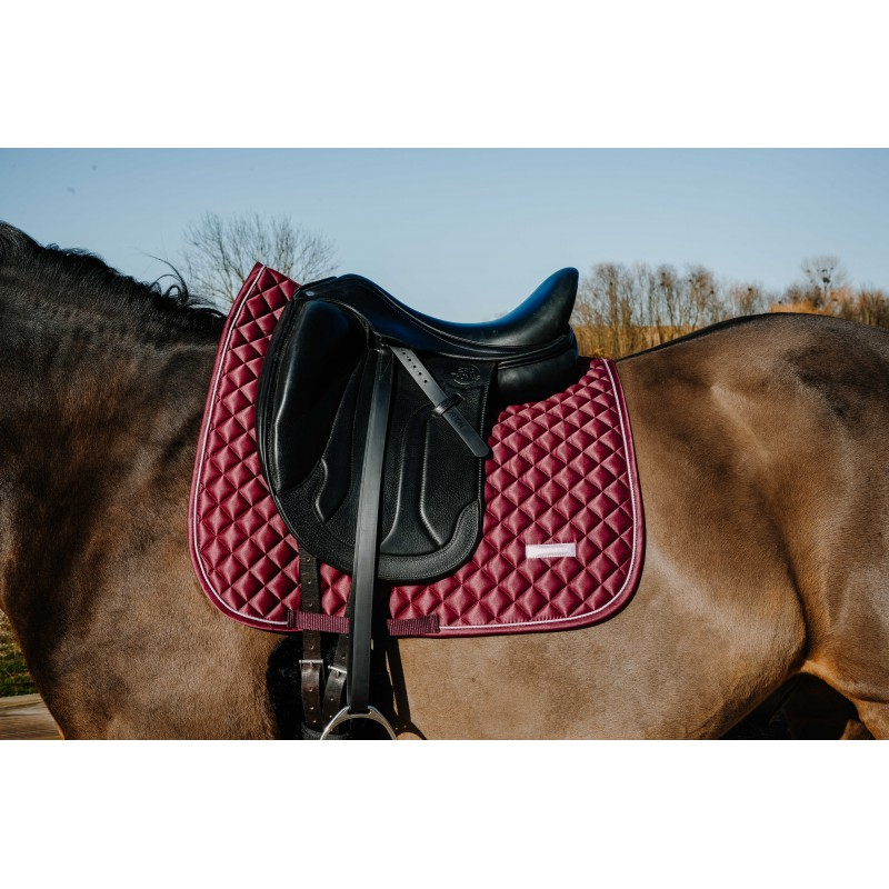 tapis de selle dressage nacre équithème