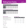 QHP - Bottes d'équitation Sasha personnalisables pour adulte