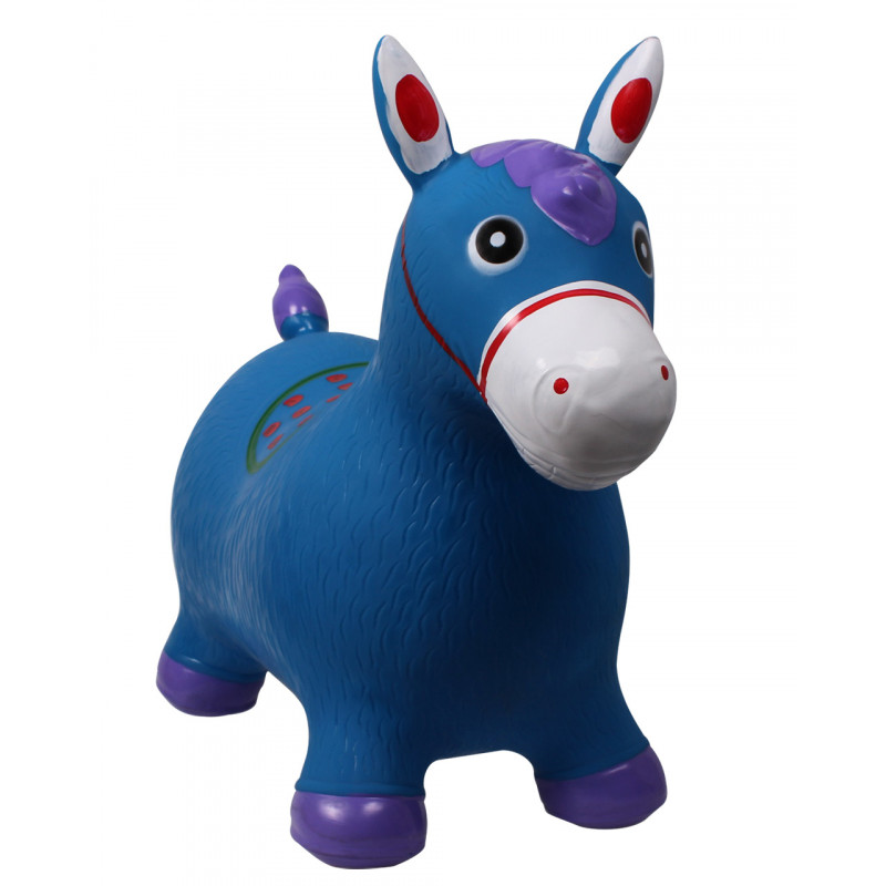 Jouet Jumpy horse bleu
