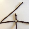 Martingale traditionnelle Camargue en cuir de buffle 5 mm