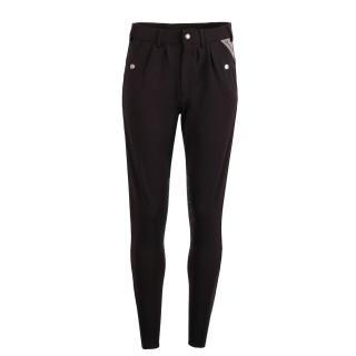 Pantalon d'équitation GARY YATI kneegrip Noir - MONTAR